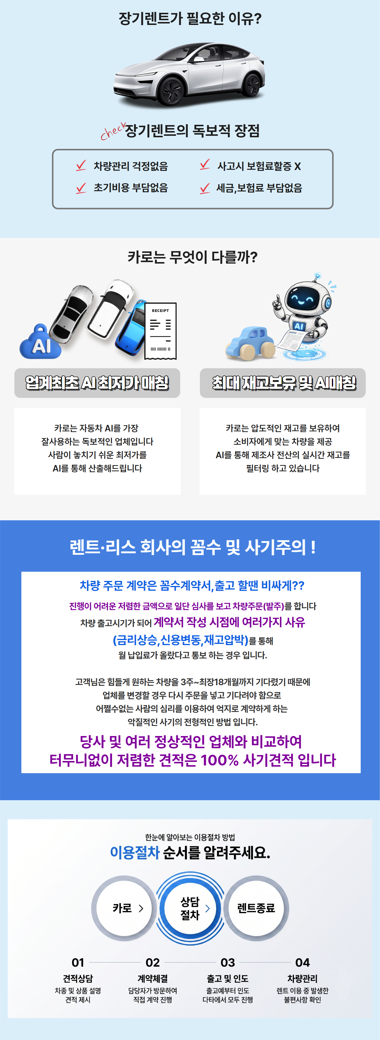 카로 장기렌트 안내